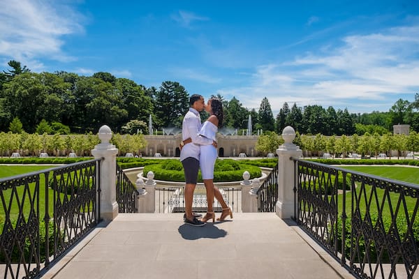 Engagement Shoots- couple at Longwood Gardens - Elegant Events - Philadelphia wedding planner