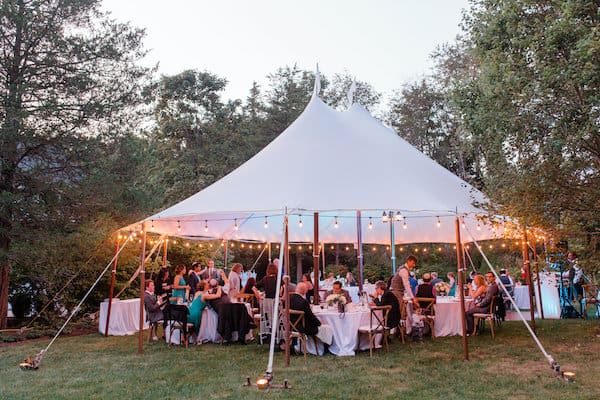 New Jersey Wedding - New Jersey home wedding - New Jersey tented wedding - New Jersey Jewish wedding - sailcloth tent - tented wedding reception