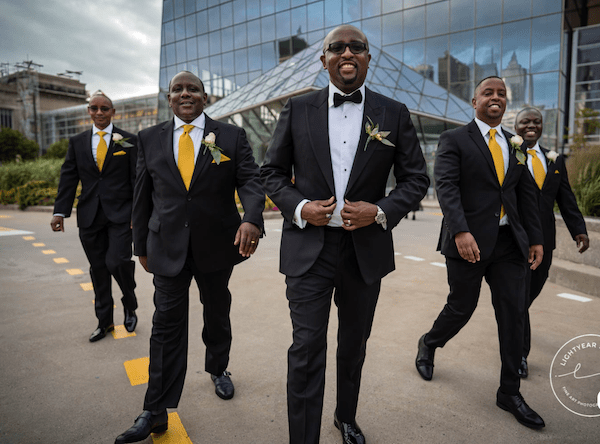 Cira Centre - Groom - Groom with groomsmen