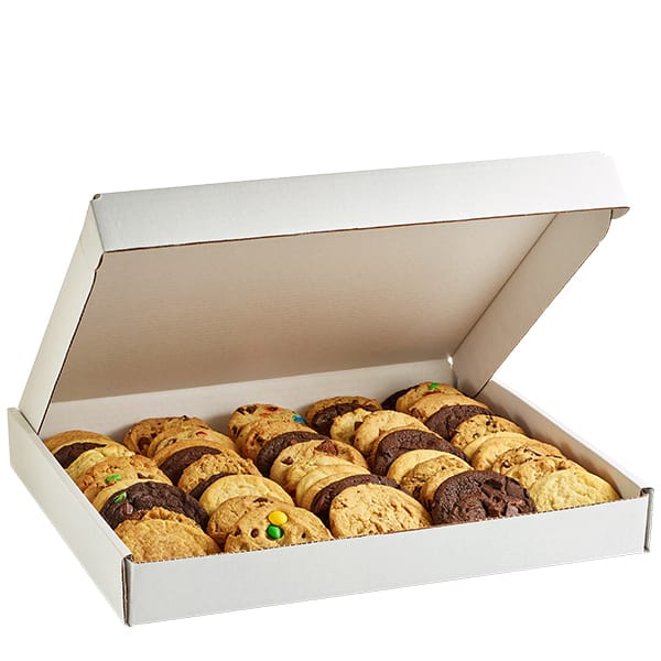 a box of assorted cookies from the iconic Philly Insomnia Cookies