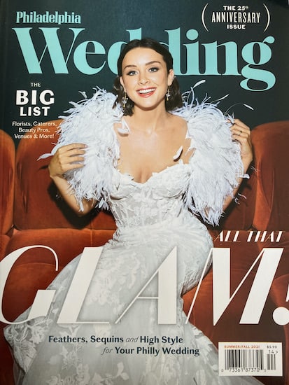 Philadelphia Wedding magazine 25th Anniversary cover