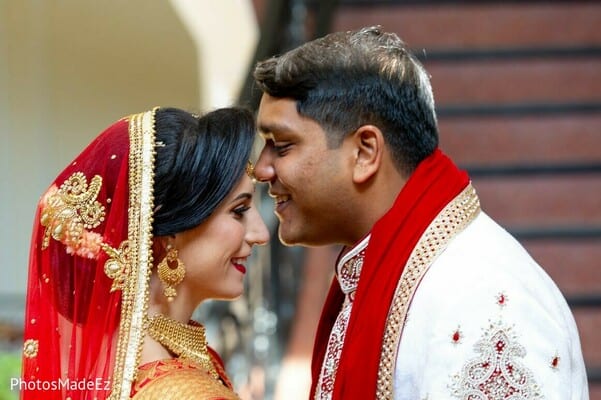 South Jersey multicultural couple at thier HIndu wedding ceremony