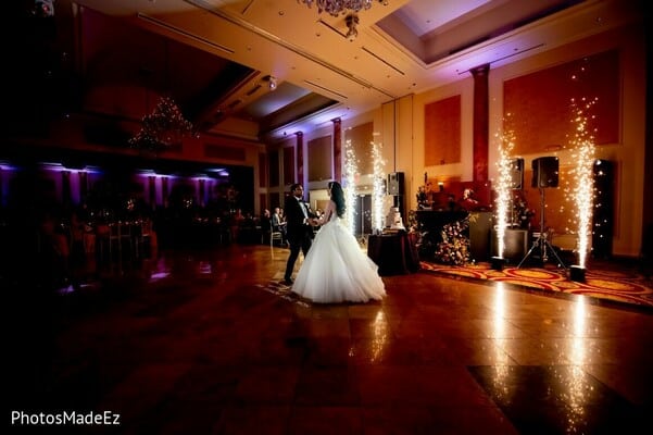 Bride and groom during thier first dance at The Merion in South Jersey