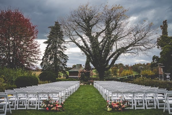 New Jersey outdoor wedding ceremony