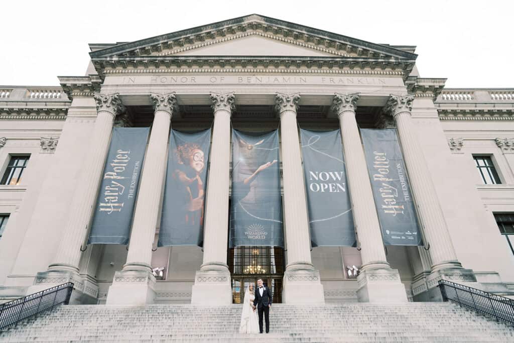 Exterior of The Franklin Institute - a Philadelphia Museum wedding venue