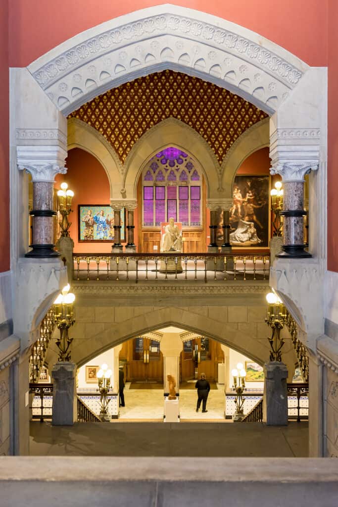 Interior of PAFA - a Philadelphia Museum wedding venue