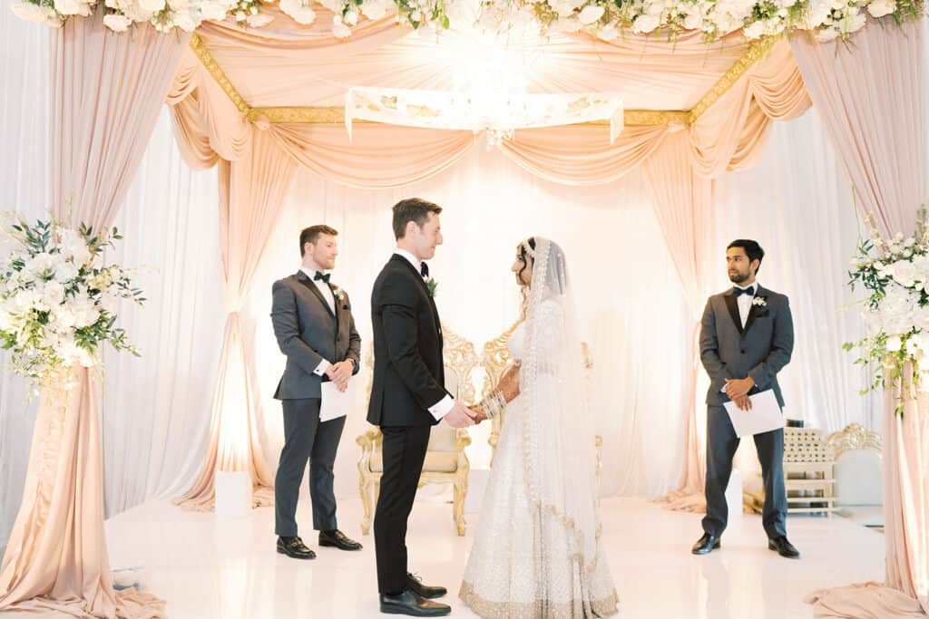 Wedding ceremony at The Franklin Institute in Philadelphia