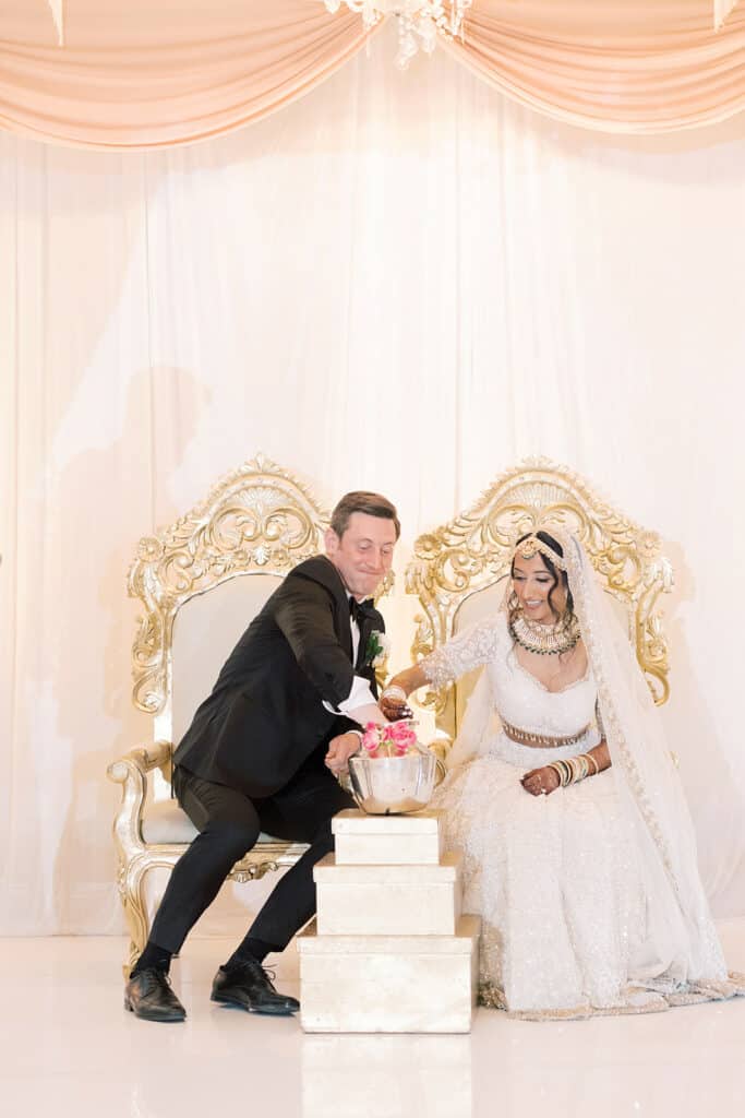 Multicultural wedding ceremony at The Franklin Institute in Philly