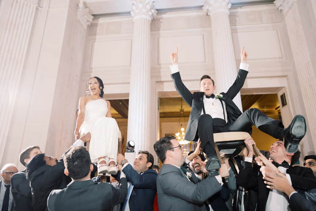 Jewish hora at The Franklin Institute in Philly