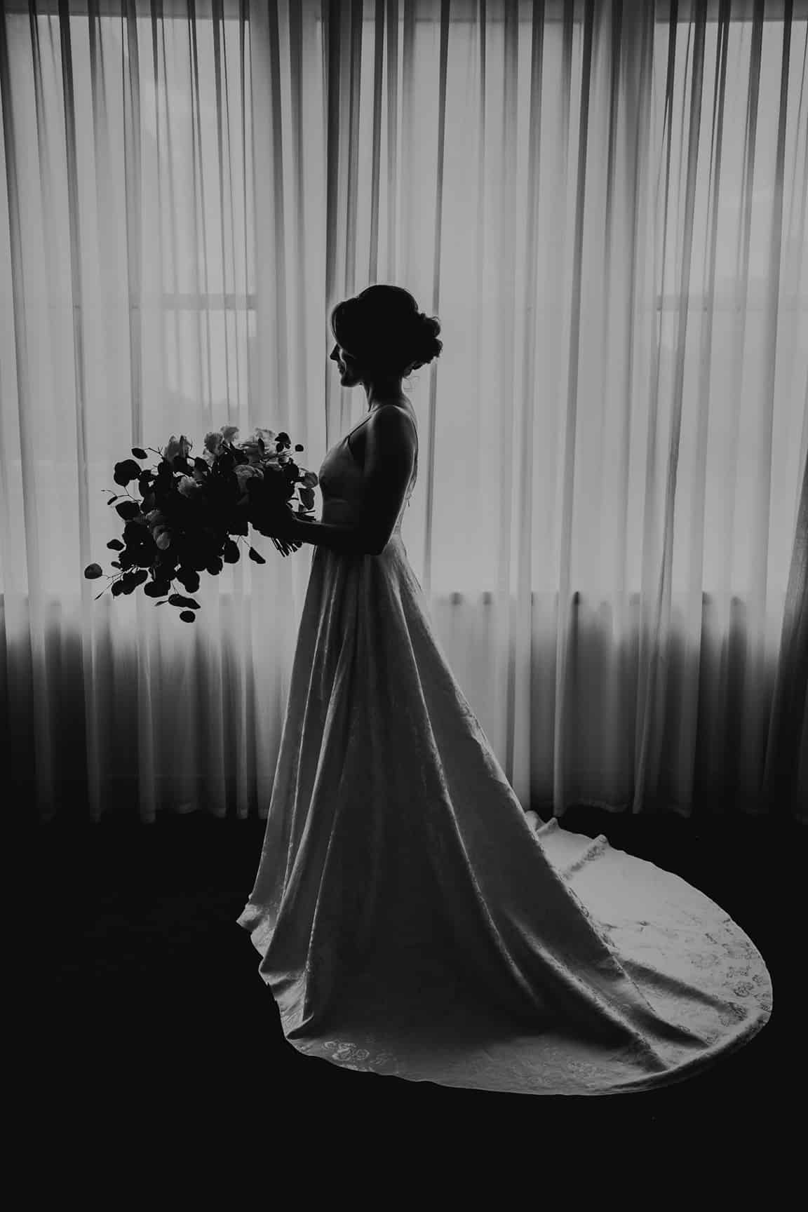 Bridal portraits at Loews Philadelphia Hotel