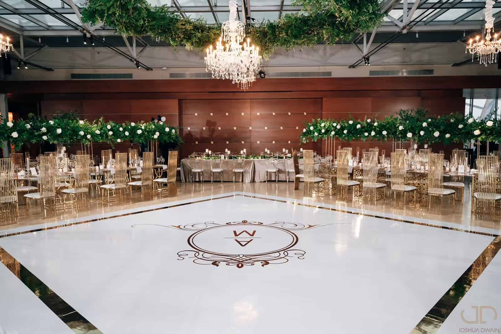 Kimmel Center wedding reception with grand dance floor